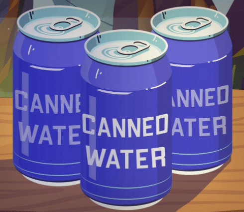 水の缶詰