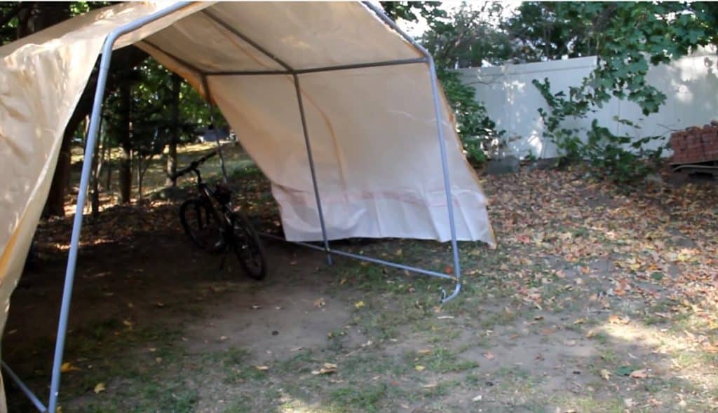 How Not To Use A Portable Garage