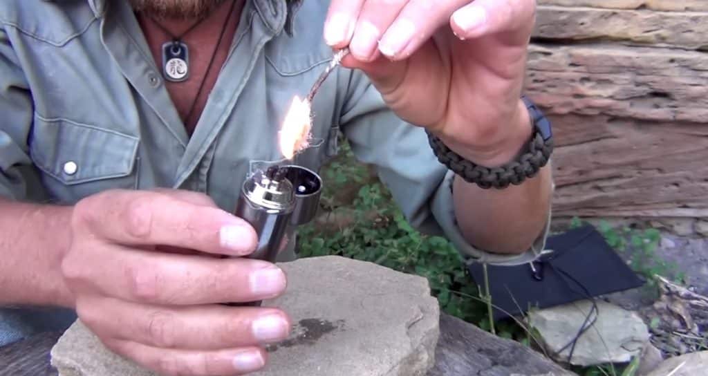 Start A Fire With A Rechargeable Emergency Survival Lighter ?