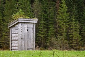 Achtertuin-Outhouse