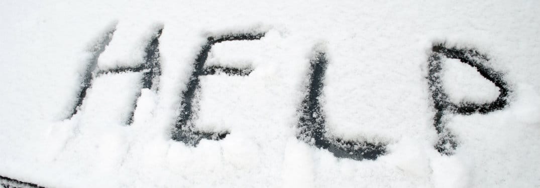 Help-Written-In-Snow