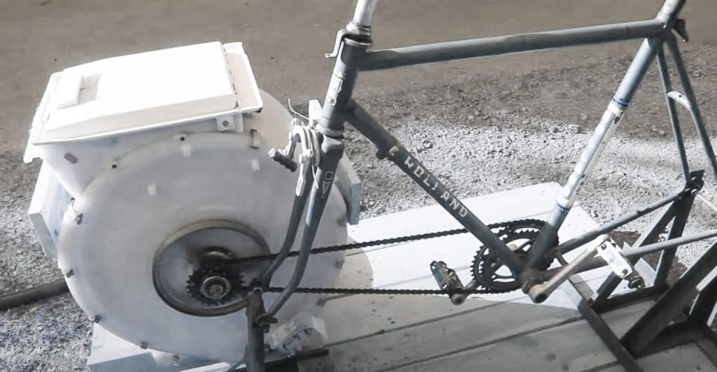 Bicycle-Powered Diy Washing Machine