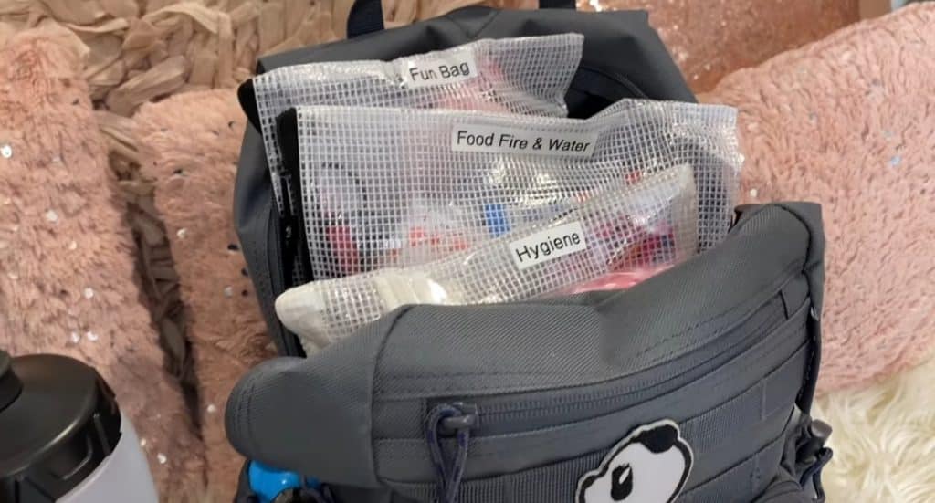 La forma correcta de preparar la bolsa de emergencia de un niño
